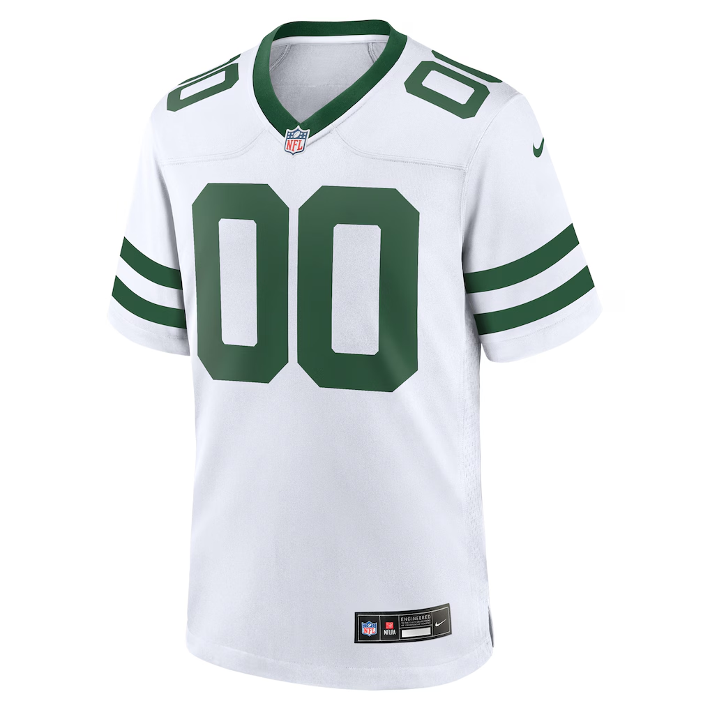 Custom New York Jets Legacy White Game Jersey