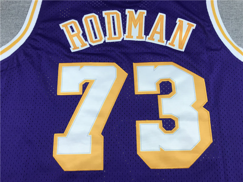 Dennis Rodman #73 Los Angeles Lakers 1998-99 Throwback Embroidered Jersey