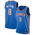 Unisex Oklahoma City Thunder Jalen Williams Nike Blue Swingman Player Jersey - Icon Edition