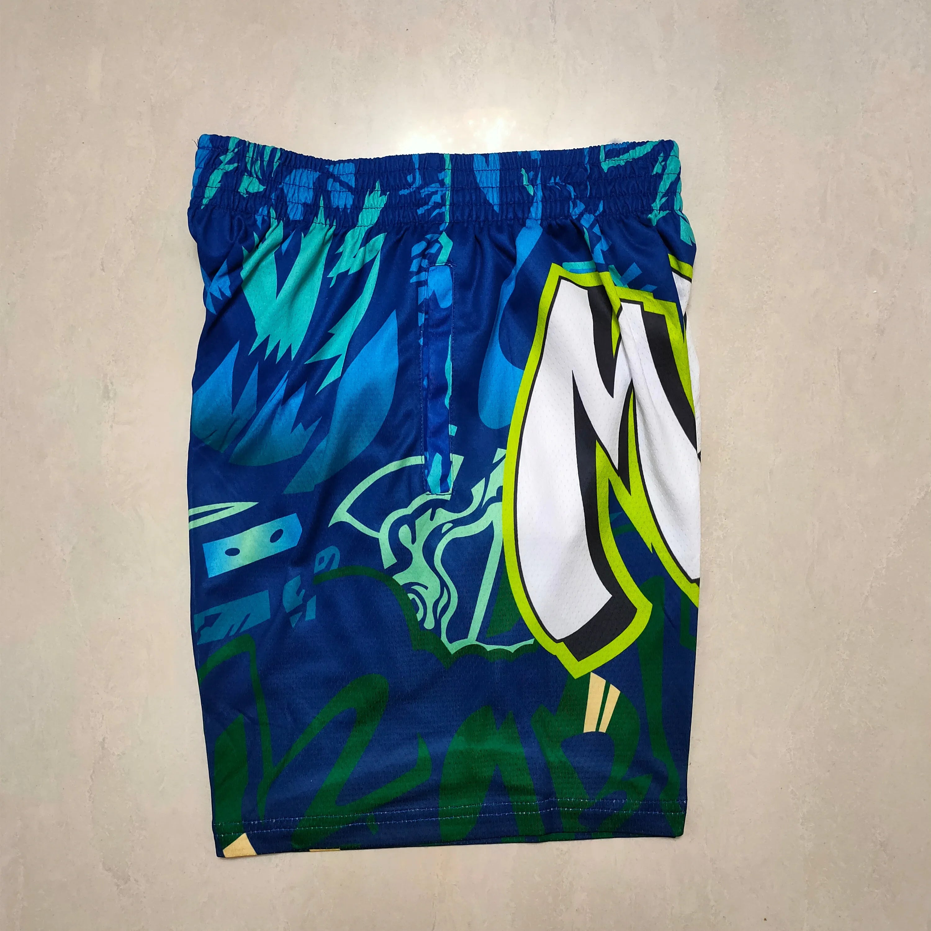 Dallas Mavericks Mitchell&mness green pocket pants