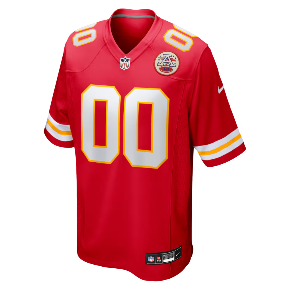 Custom Kansas City Chiefs Red Game Jersey