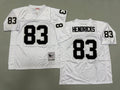 Mens Ted Hendricks#83 white Los Angeles Raiders Vintage Throwback Jersey