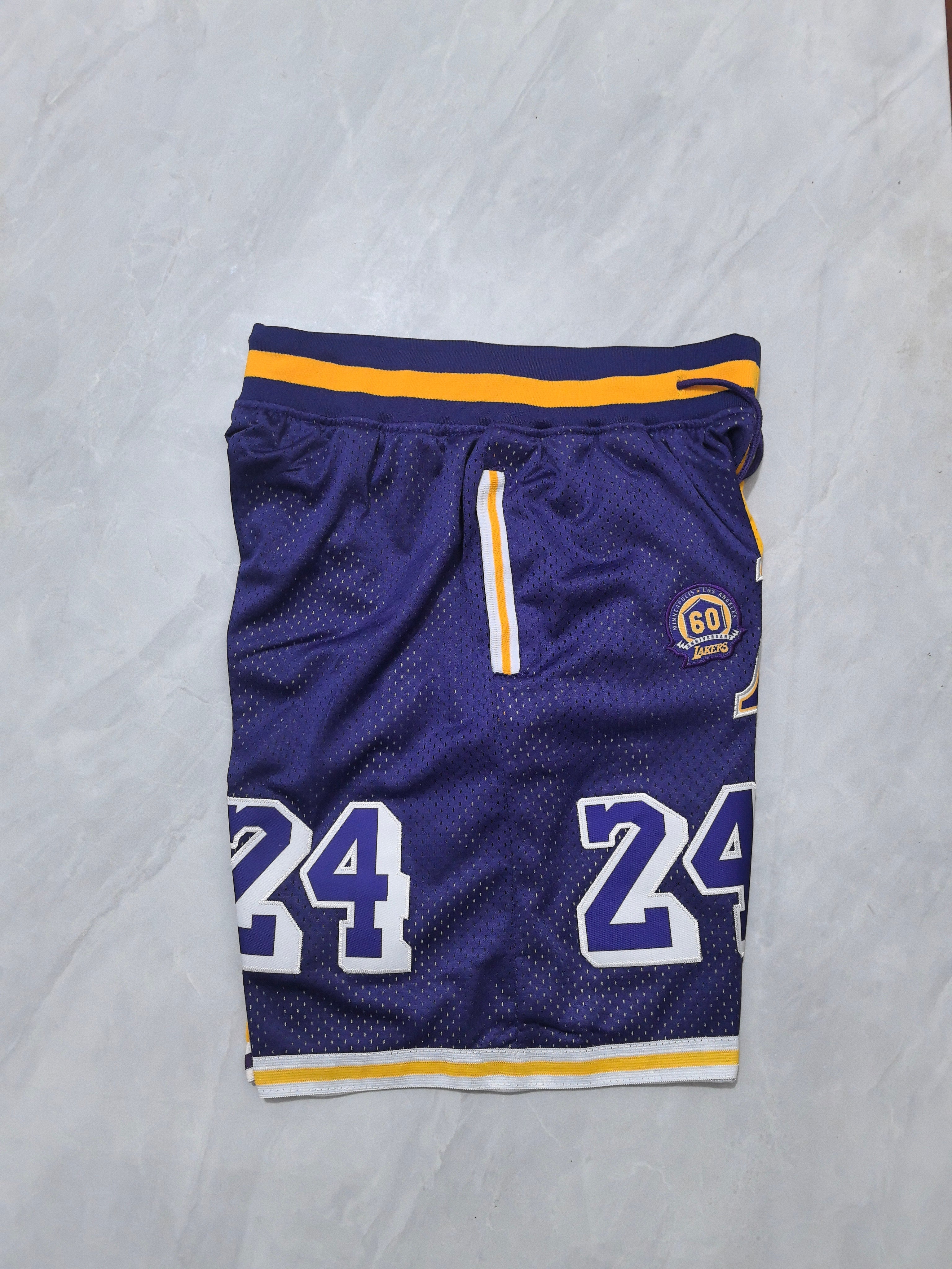 Los Angeles Lakers Retro Patchwork Pocket Shorts