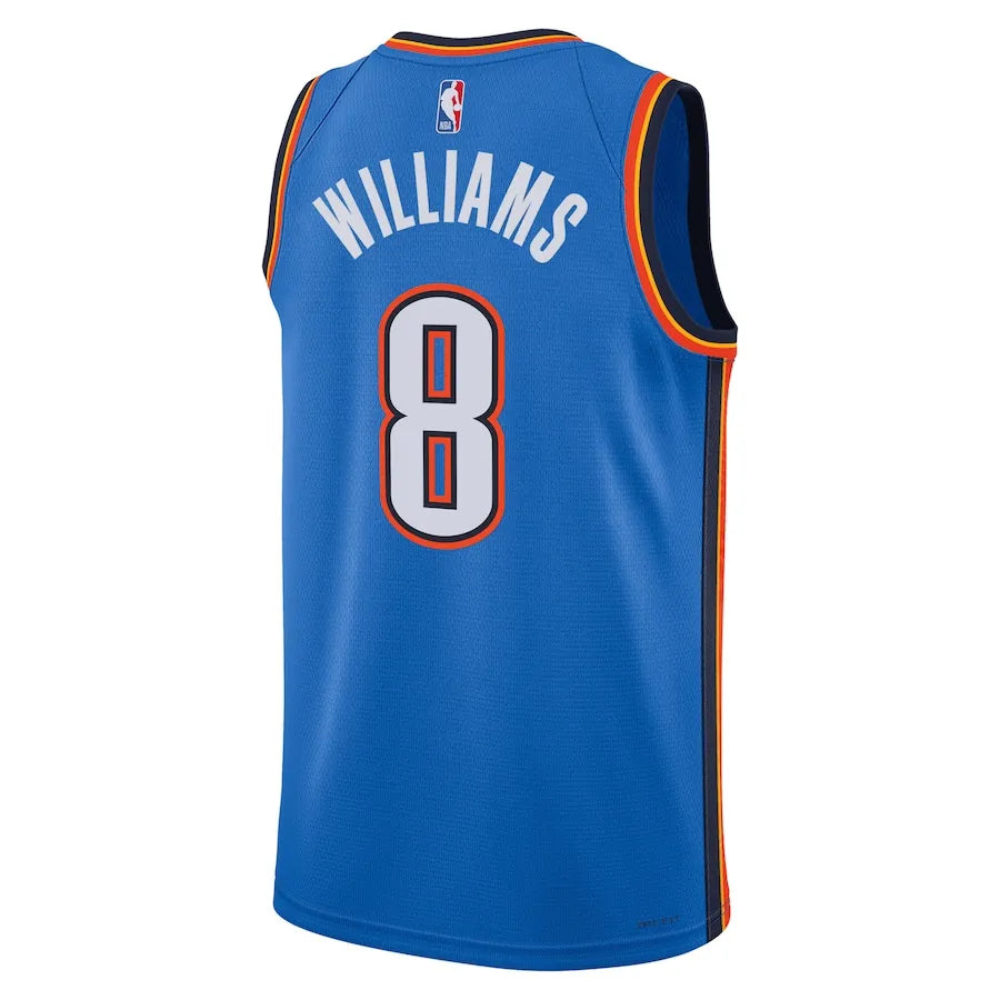 Unisex Oklahoma City Thunder Jalen Williams Nike Blue Swingman Jersey - Icon Edition