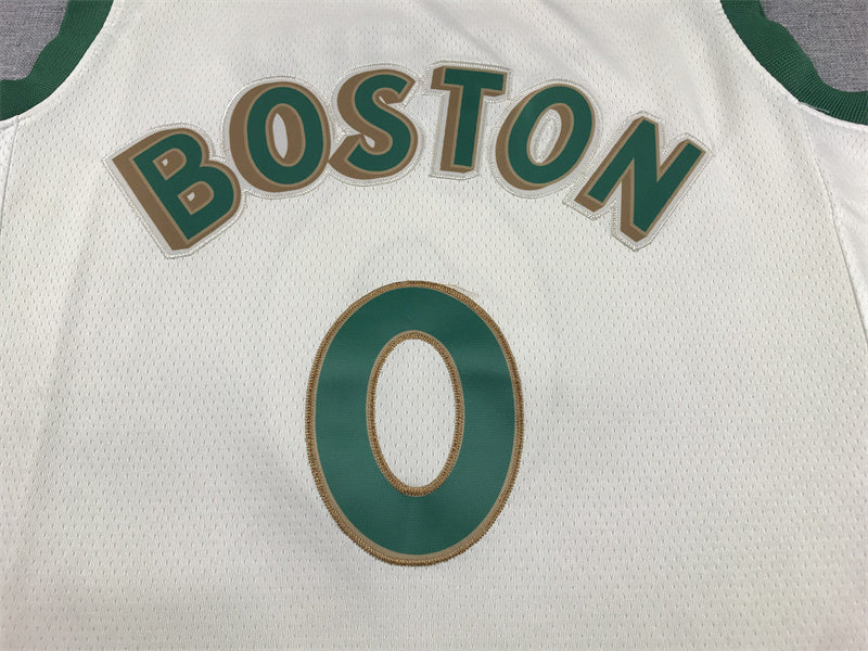 Jayson Tatum Boston Celtics #0 2024 City Edition Swingman Jersey — Embroidered