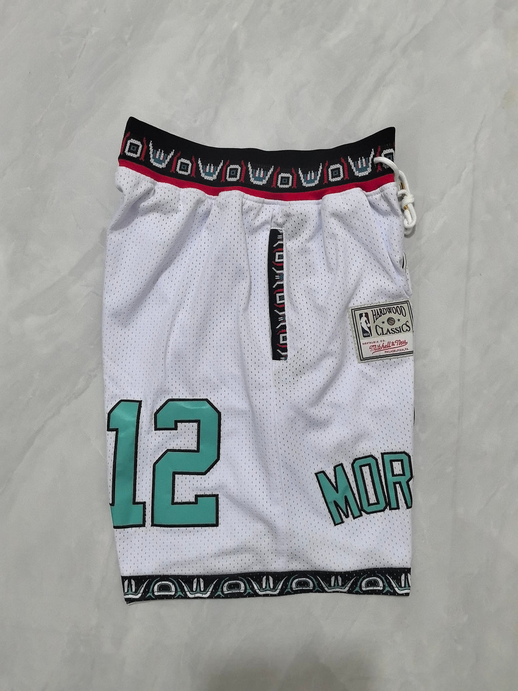 Grizzly White Retro Pocket Shorts