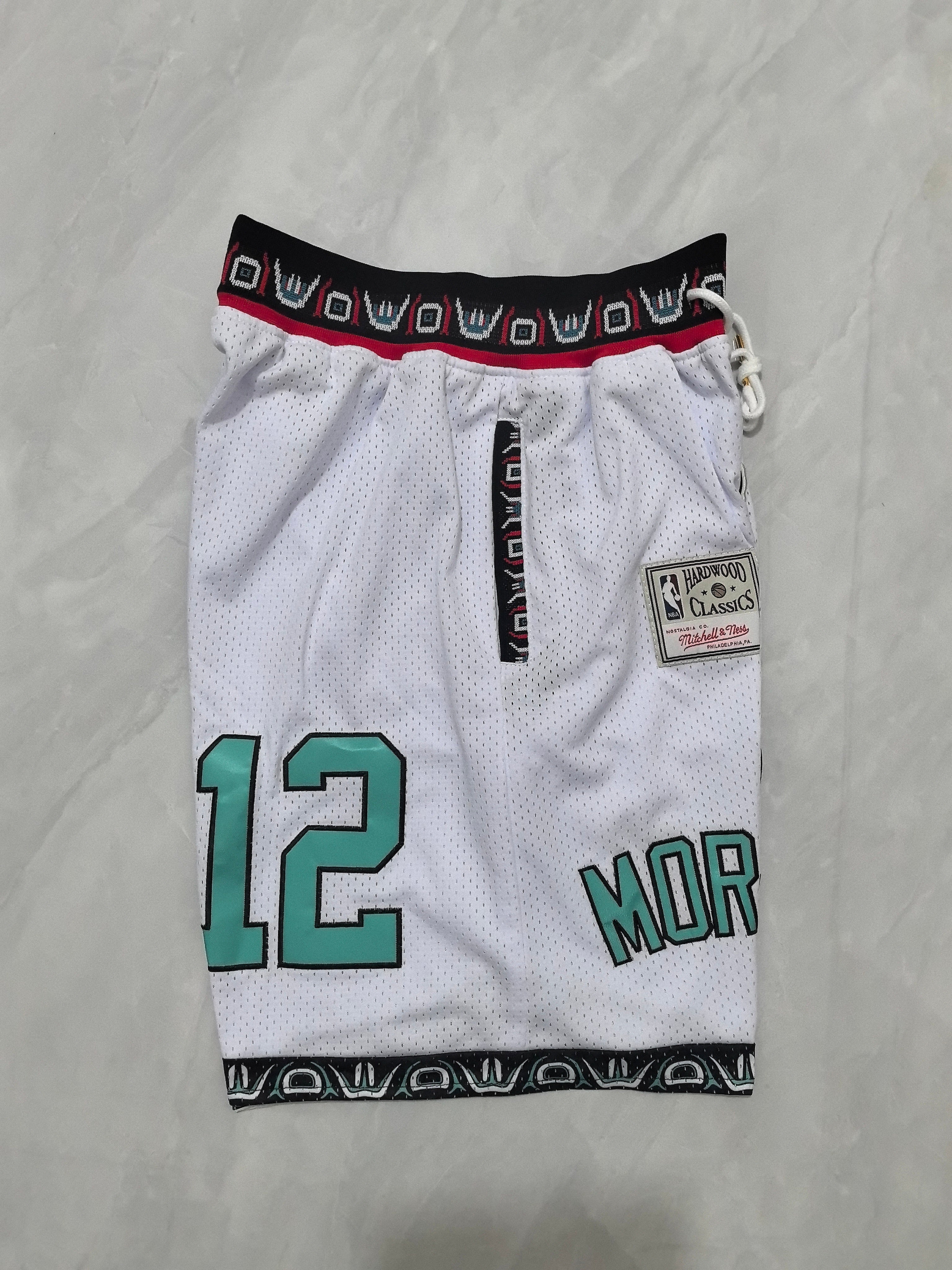 Grizzly White Retro Pocket Shorts