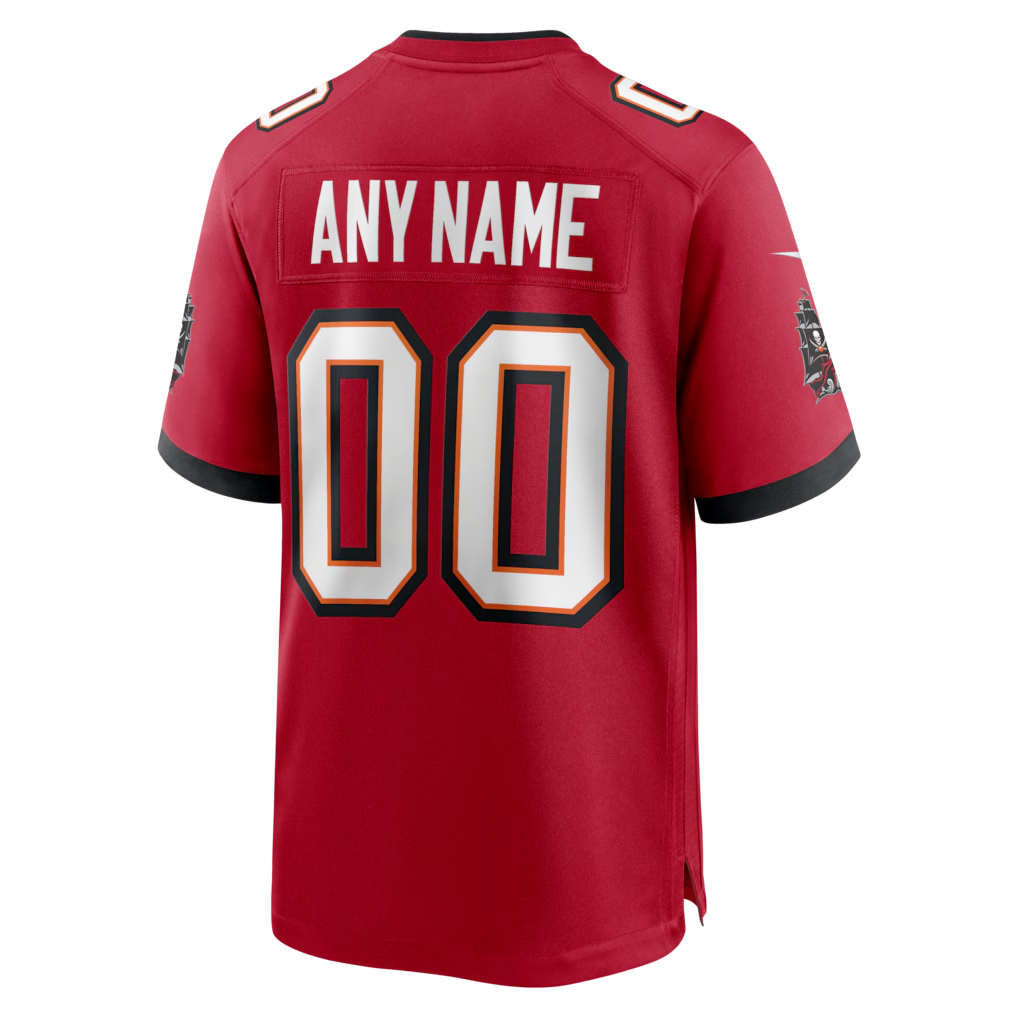 Custom Tampa Bay Buccaneers Red Game Jersey