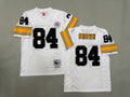 Mens Antonio Brown#84 white‌ Pittsburgh Steelers Vintage Throwback Jersey