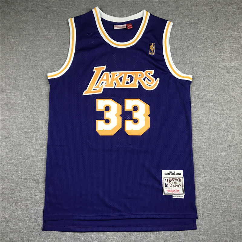 Kareem Abdul-Jabbar Los Angeles Lakers #33 1984-85 Throwback Jersey