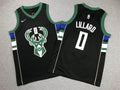 Youth Damian Lillard Milwaukee Bucks #0  Embroidered Jersey