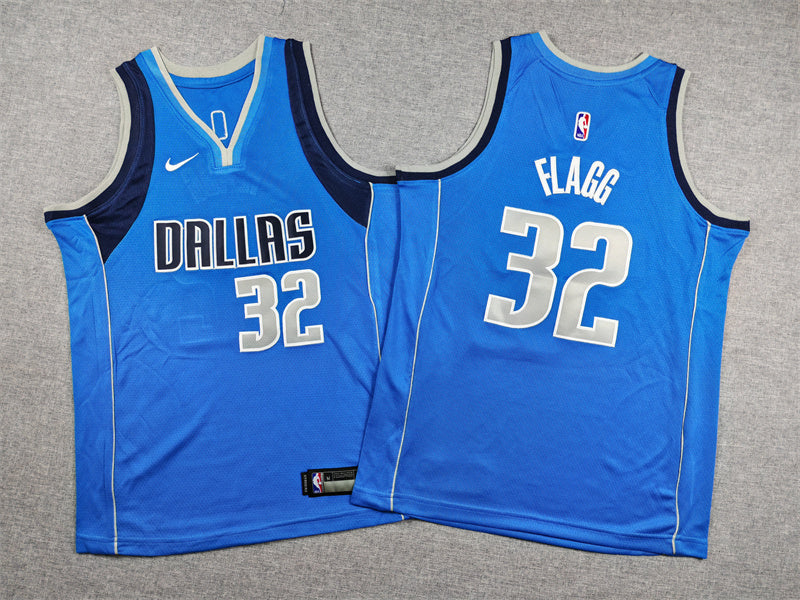 Youth Cooper Flagg Dallas Mavericks #32 Embroidered  Jersey