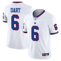 Jaxson Dart #6 New York Giants White Vapor F.U.S.E. Limited Jersey