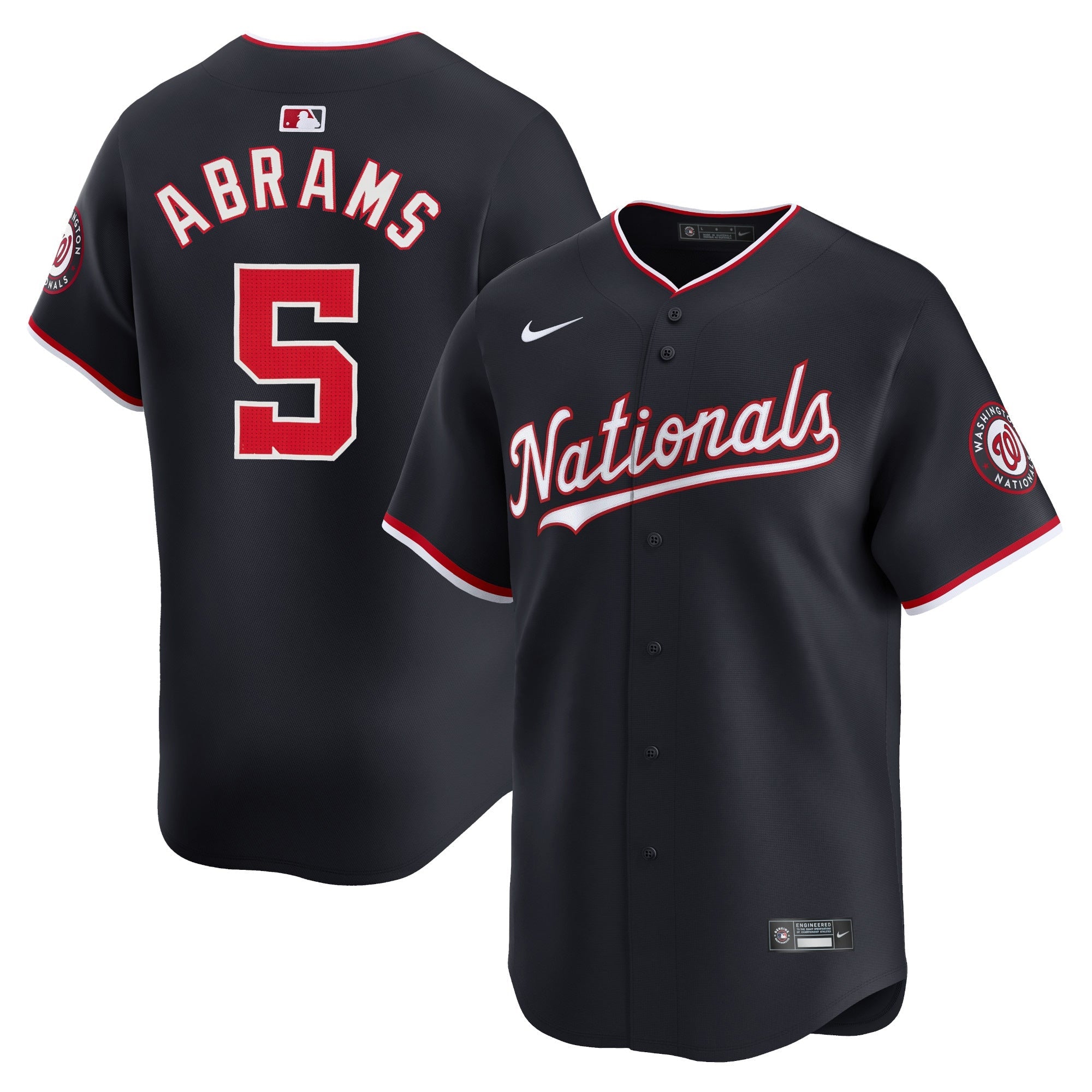 CJ Abrams Washington Nationals Alternate Jersey - Navy