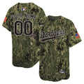 Custom Los Angeles Dodgers USMC Jersey - Woodland Camo