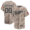 Custom Los Angeles Dodgers USMC Jersey - Desert Camo