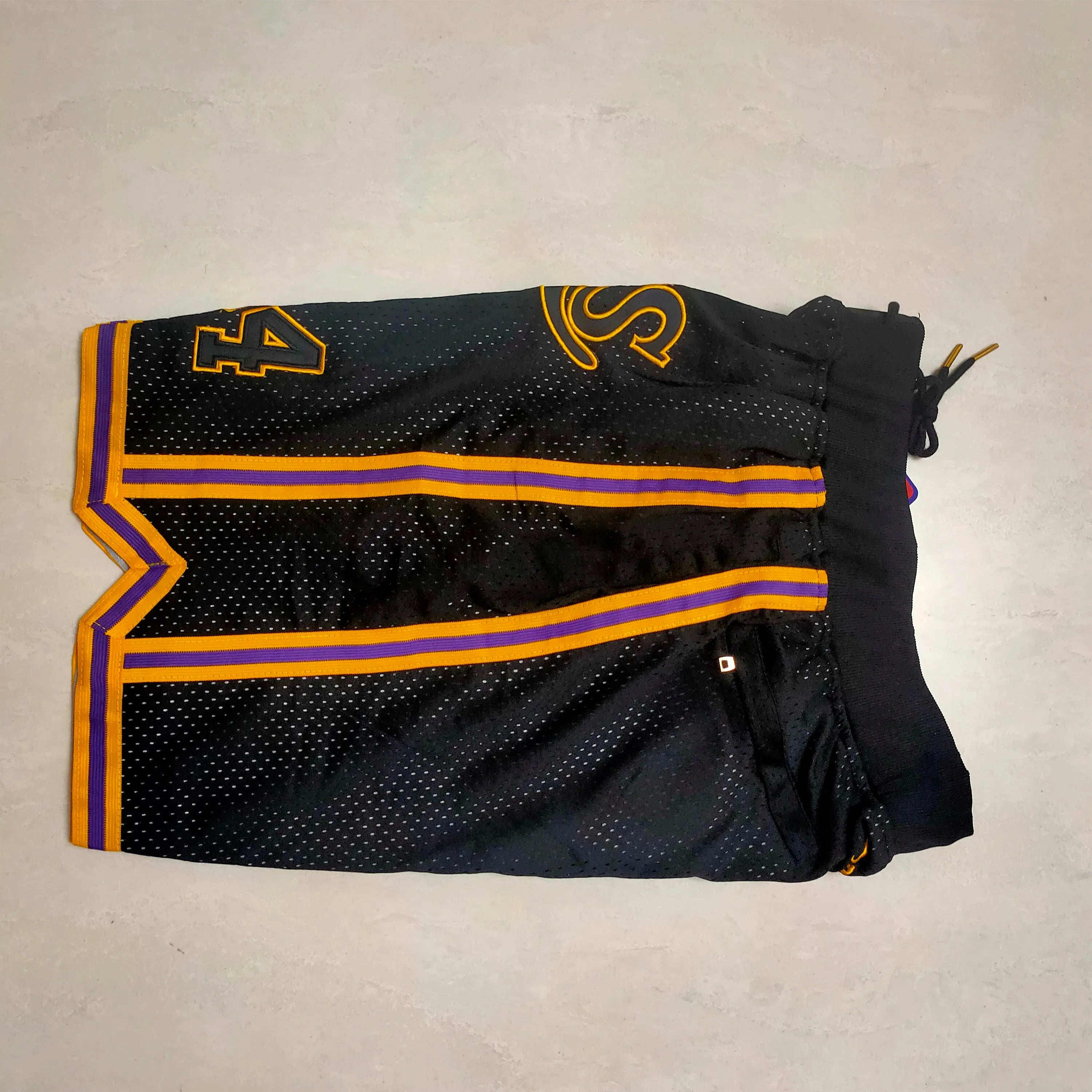 Los Angeles Lakers BOB8-24 black pocket pants