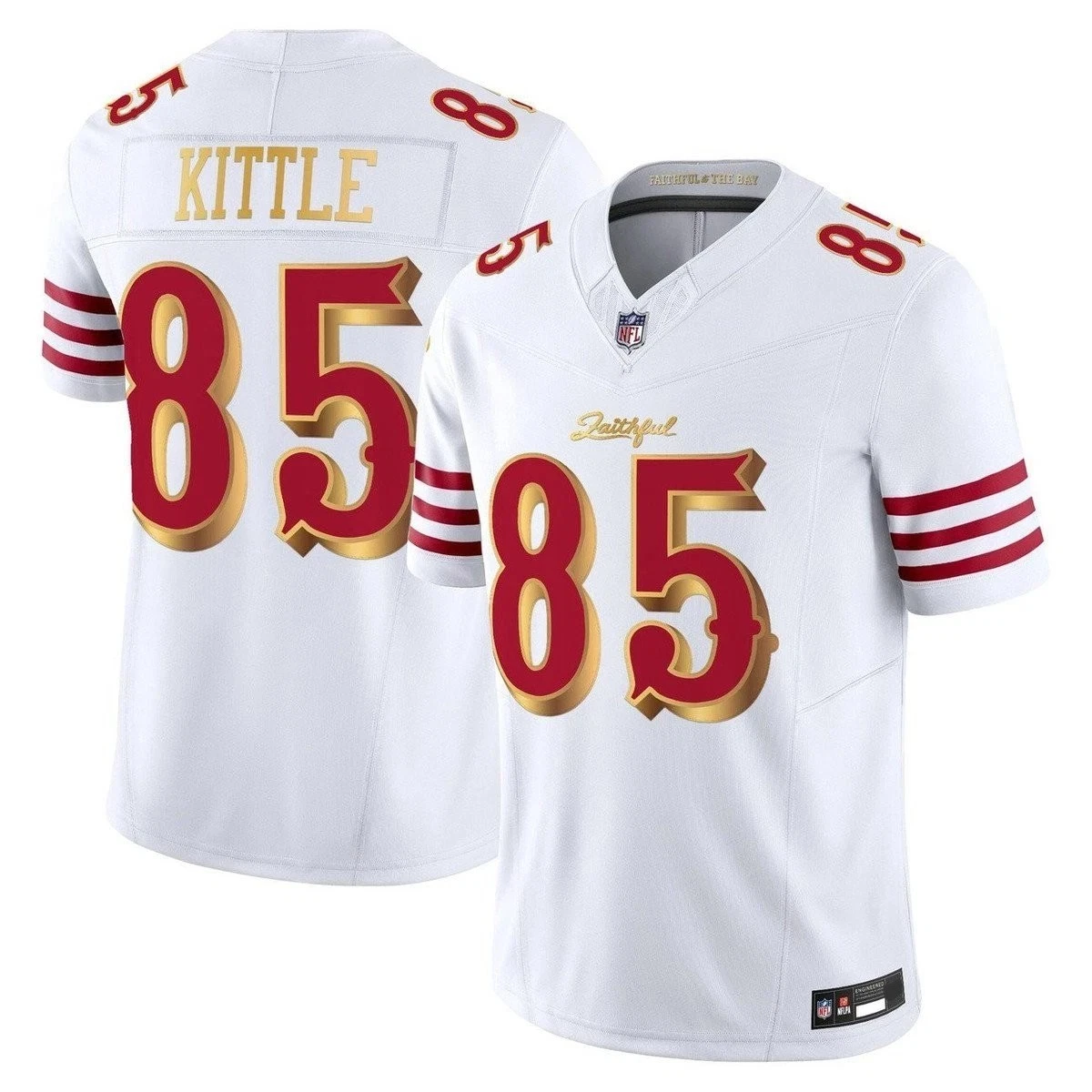 George Kittle #85 San Francisco 49ers White 2025 Rivalries Collection Game Limited Jersey