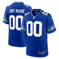 Custom Seattle Seahawks Royal Game Jersey