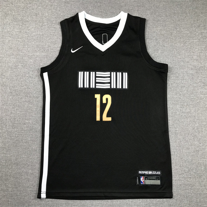 Youth Ja Morant Memphis Grizzlies #12 City Edition Embroidered Jersey