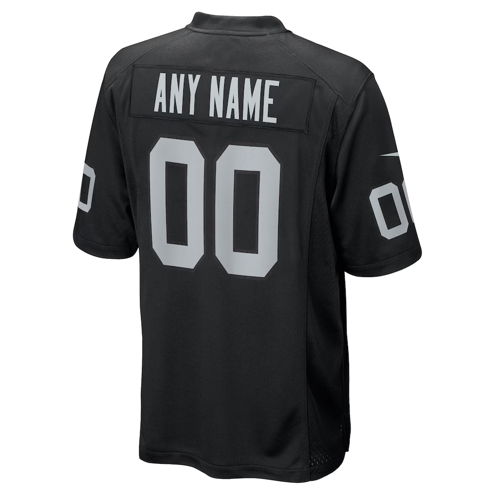 Custom Las Vegas Raiders Black Game Jersey
