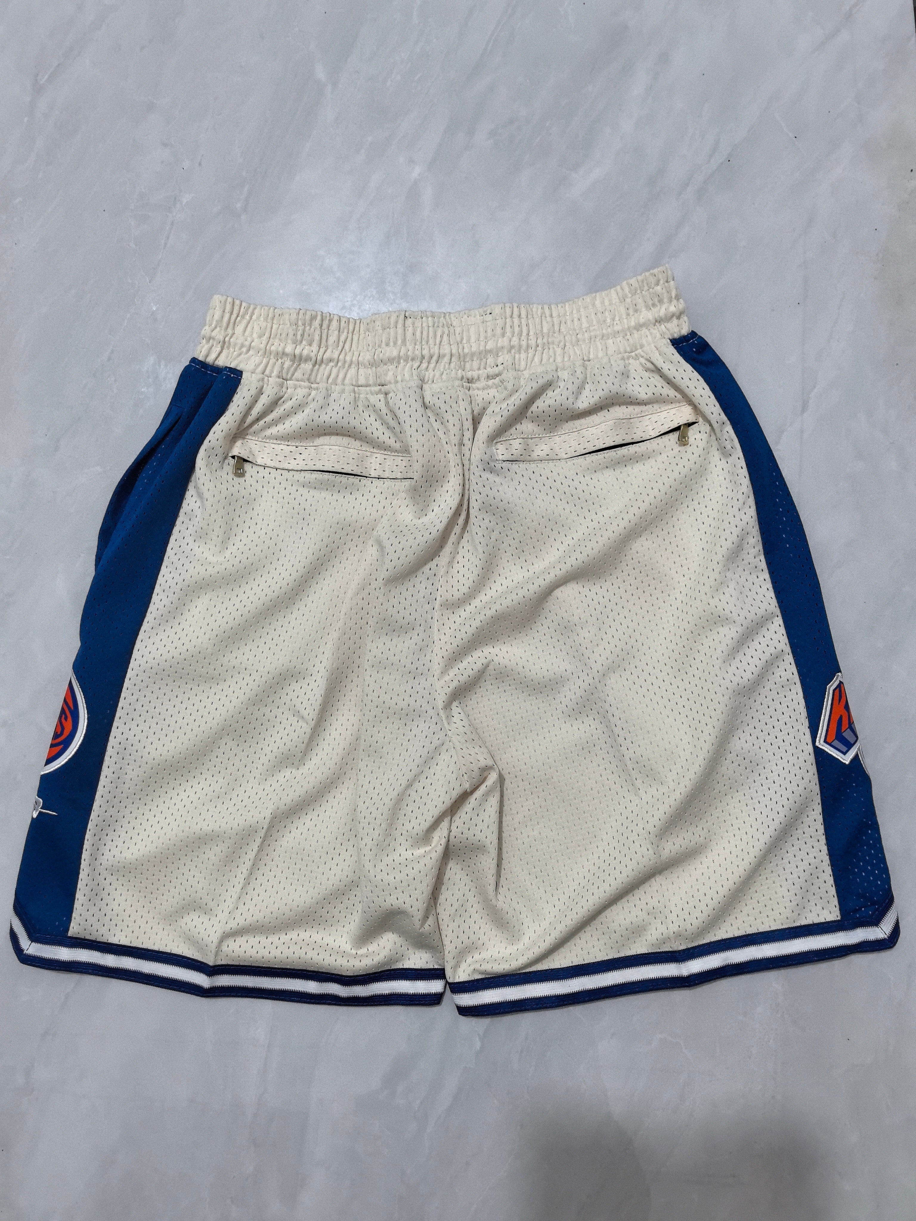 New York Knicks Off-White Pocket Shorts