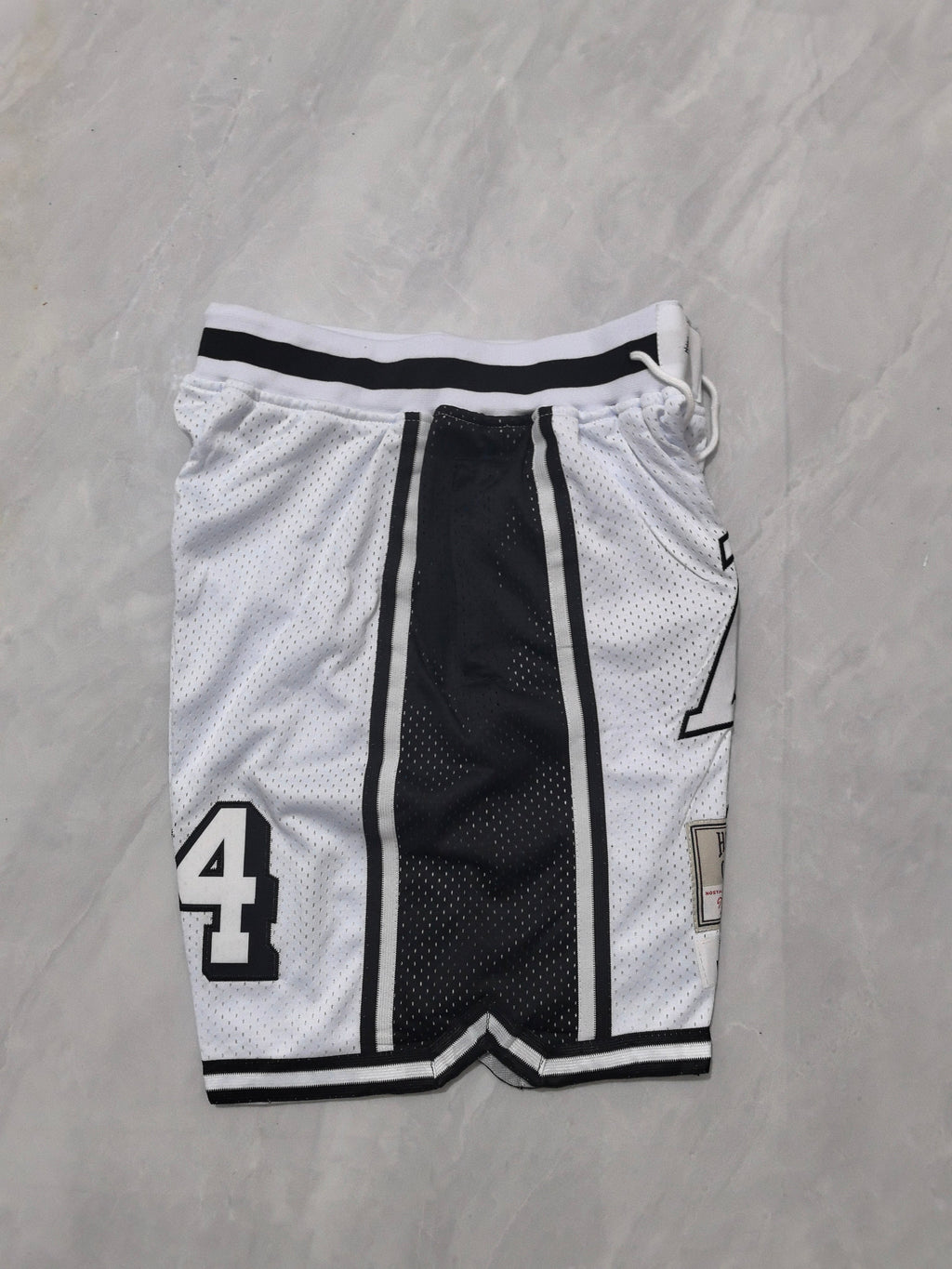 Los Angeles Lakers white retro pocket shorts
