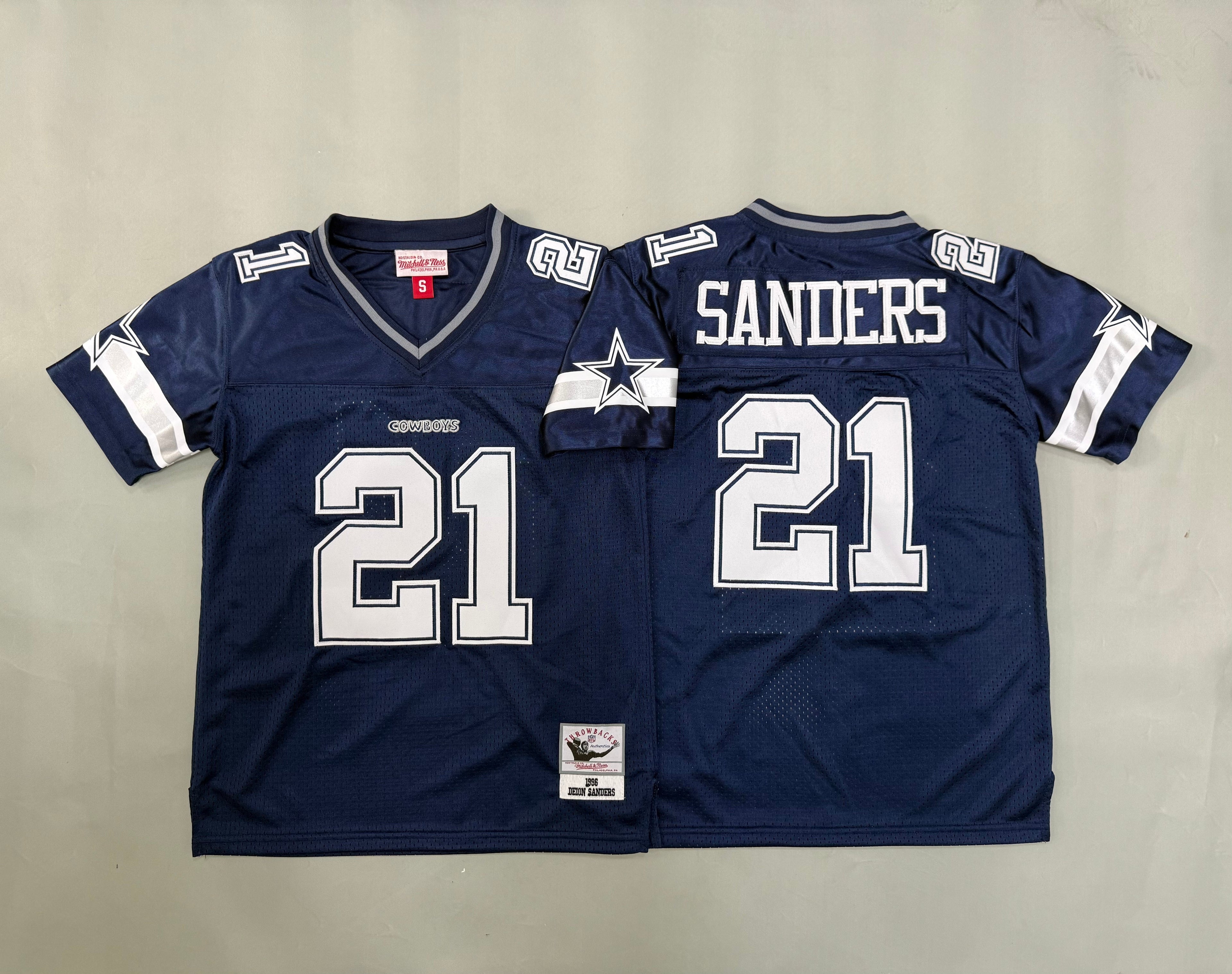 Youth Deion Sanders  #21 Dallas Cowboys Vintage Throwback Jersey