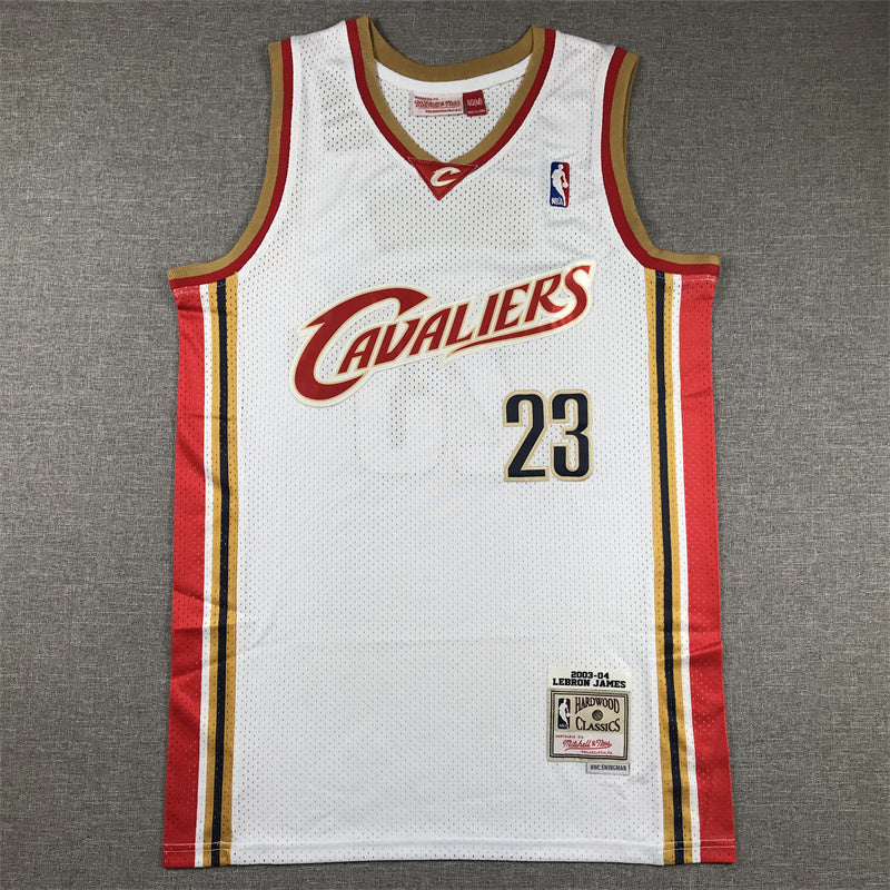 Cleveland Cavaliers LeBron James #23 Throwback - Embroidered Jersey