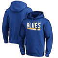 Men's Branded Blue St. Louis Blues Staggered Stripe Pullover Hoodie