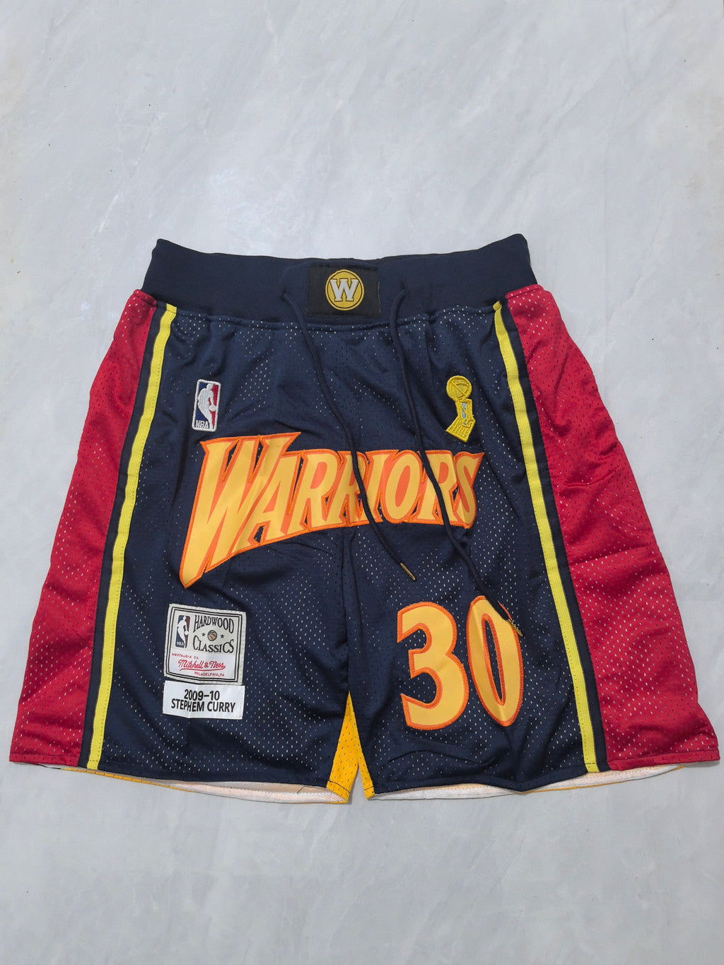 Golden State Warriors Deep Blue Retro Pocket Shorts