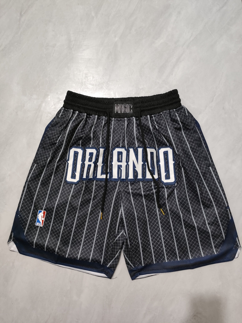 Orlando Magic 2023 Black Striped Pocket Shorts
