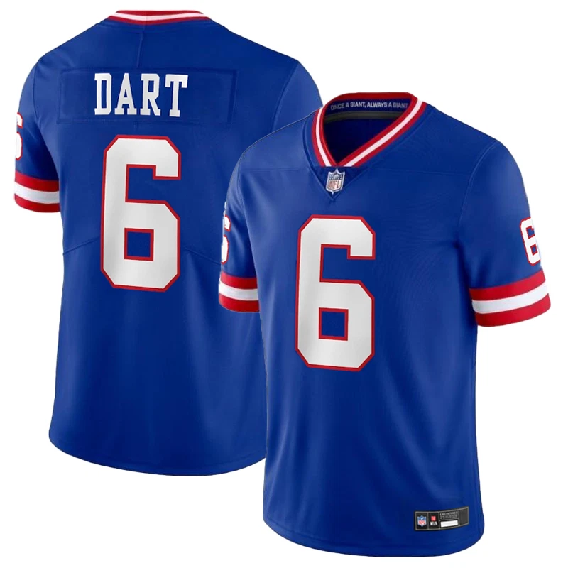 Jaxson Dart #6 New York Giants Vapor F.U.S.E. Limited Jersey