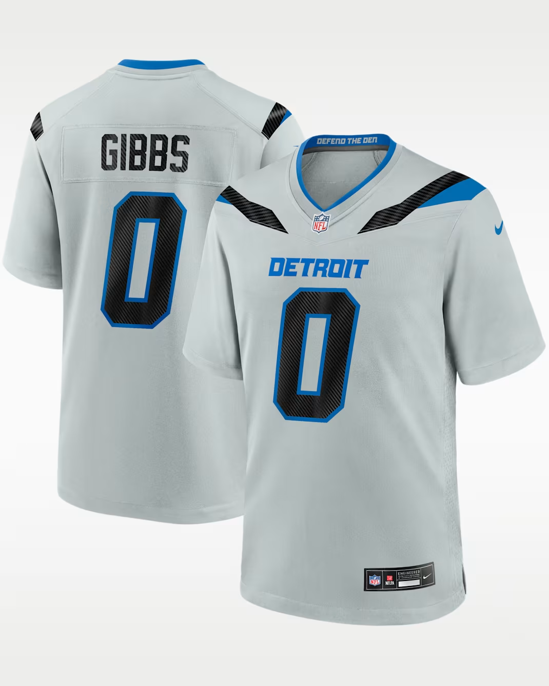 Jahmyr Gibbs #0 Detroit Lions Jersey