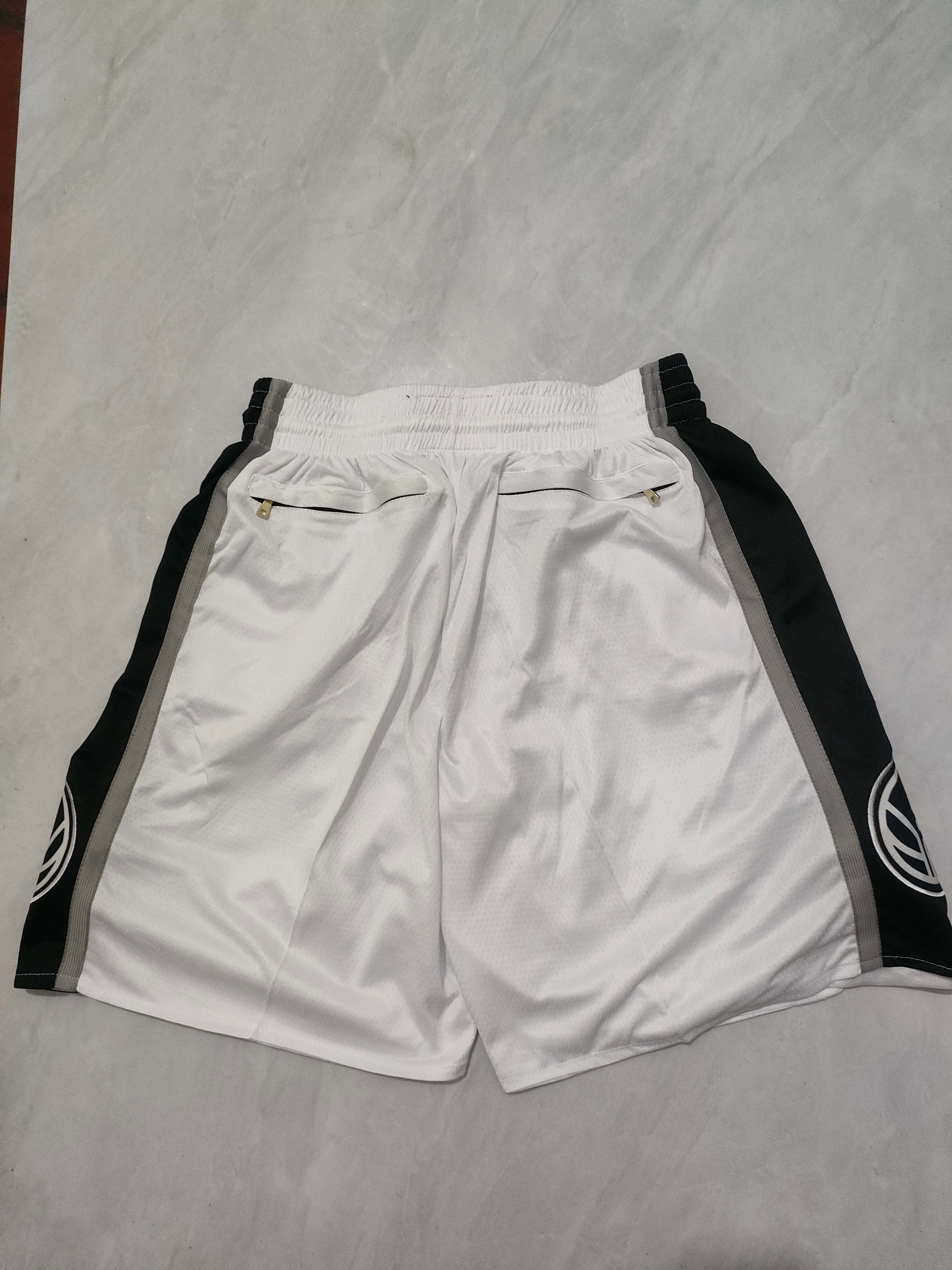 San Antonio Spurs White Fan Edition Pocket Shorts