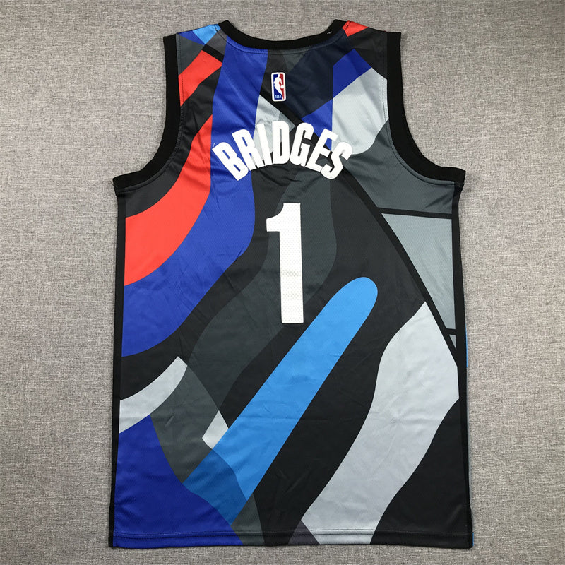 Brooklyn Nets Mikal Bridges #1 City Edition - Embroidered Jersey