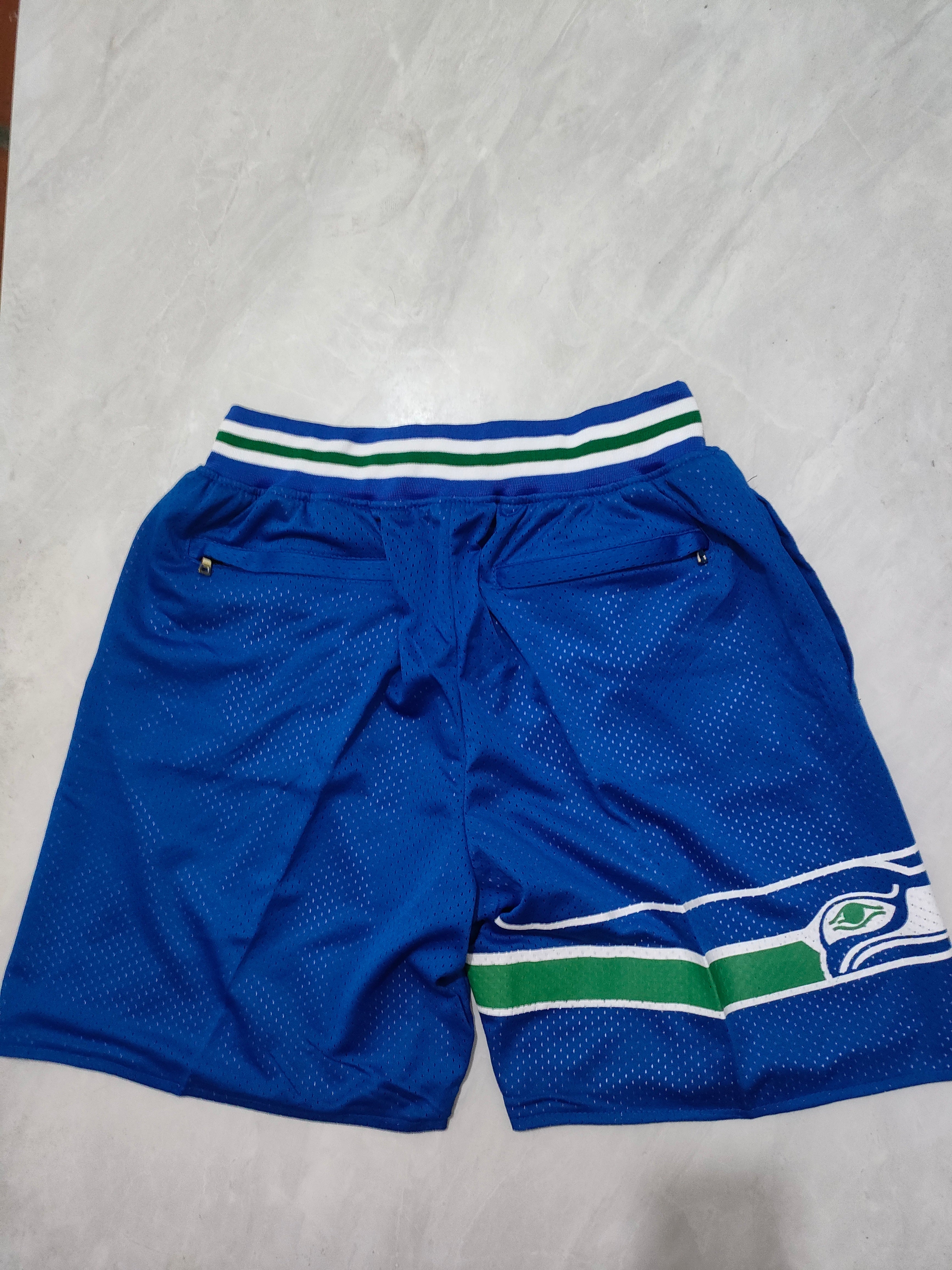 Seattle Seahawks Blue Pocket Shorts