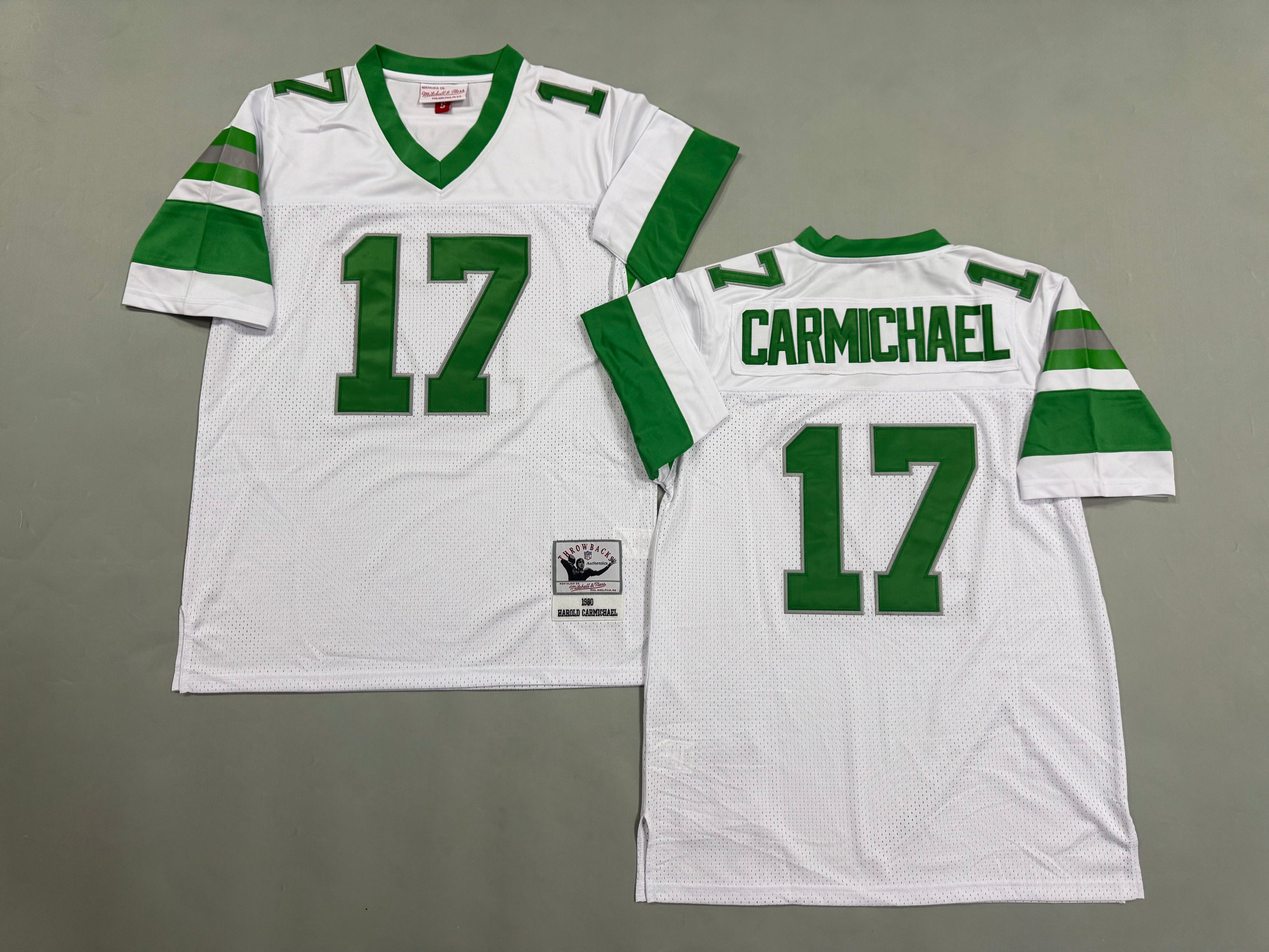 Mens Harold Carmichael#17 white‌ Philadelphia Eagles Vintage Throwback Jersey