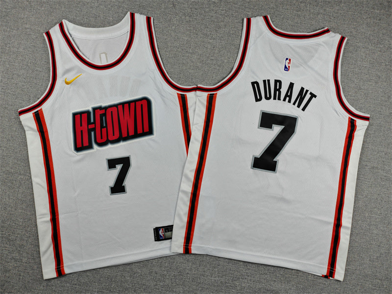 Youth Kevin Durant Houston Rockets #7  City Edition Embroidered  Jersey