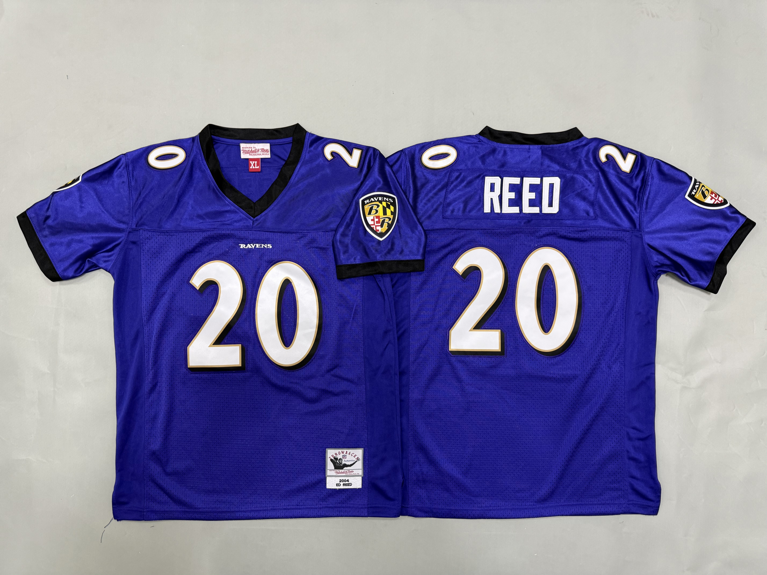 Youth Ed Reed #20 Baltimore Ravens Purple Vintage Throwback Jersey