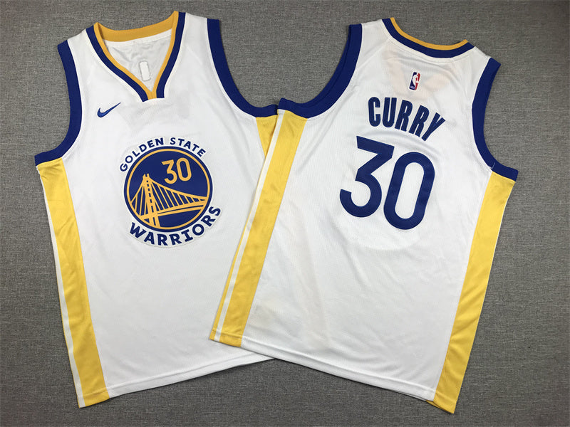 Youth Stephen Curry Golden State Warriors #30  Embroidered  Jersey