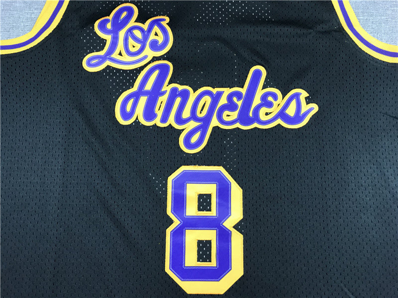 Kobe Bryant #8 Los Angeles Lakers 1996-97 Throwback Embroidered Jersey