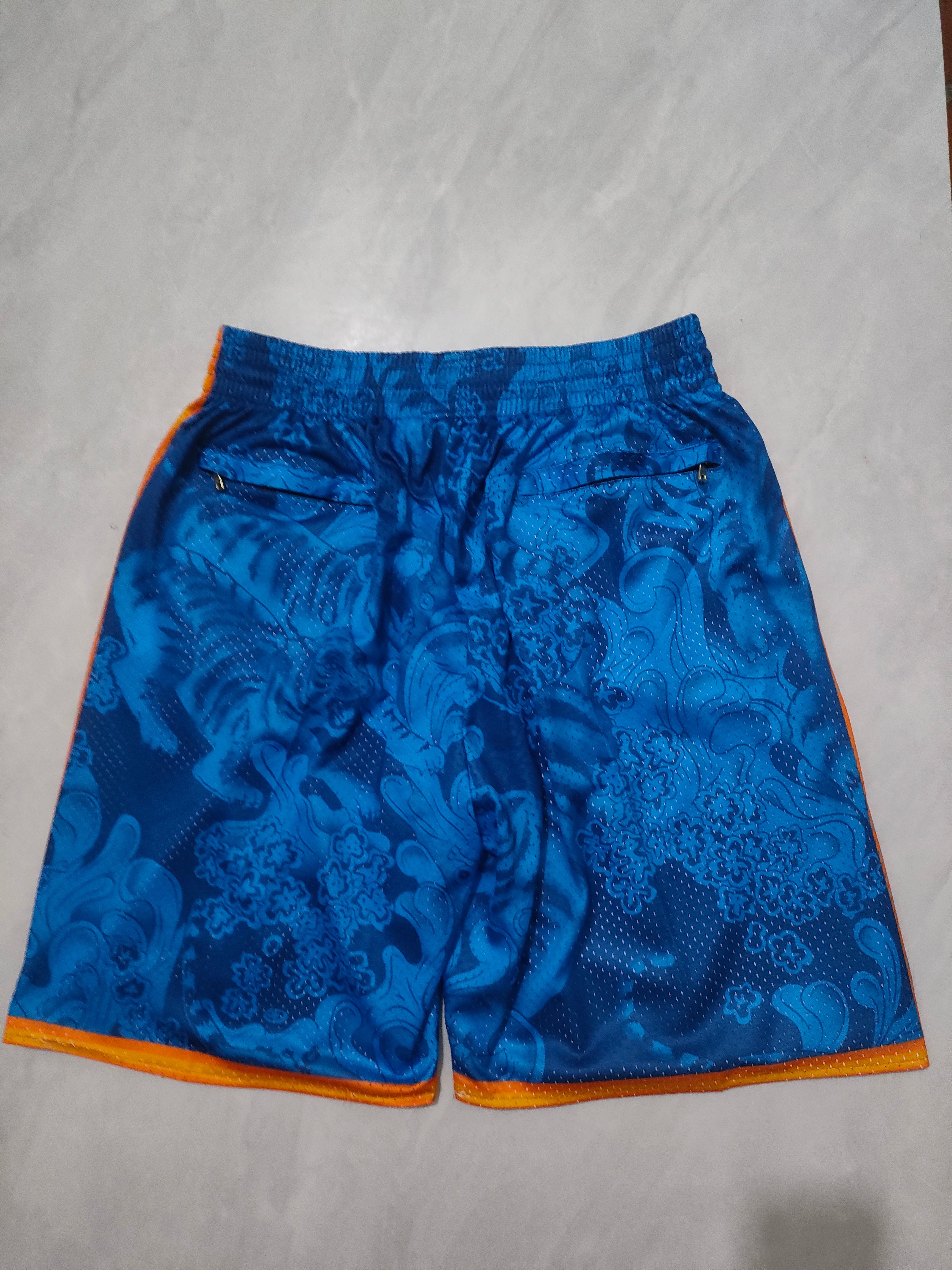New York Knicks Blue Tiger Year Limited Edition Pocket Shorts