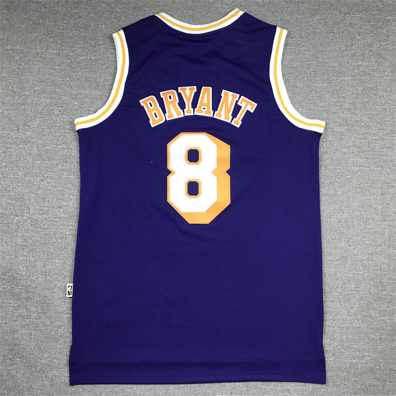 Kobe Bryant #8 Los Angeles Lakers Throwback Embroidered Jersey
