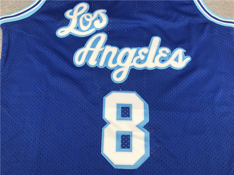 Kobe Bryant #8 Los Angeles Lakers 1996-97 Throwback Embroidered Jersey