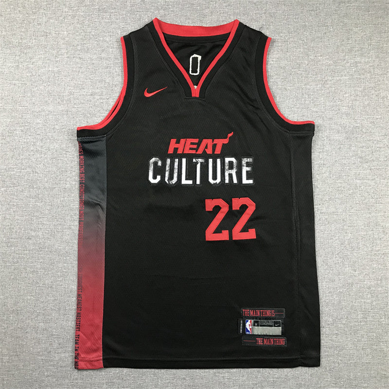 Youth Jimmy Butler Miami Heat #22 City Edition Embroidered Jersey