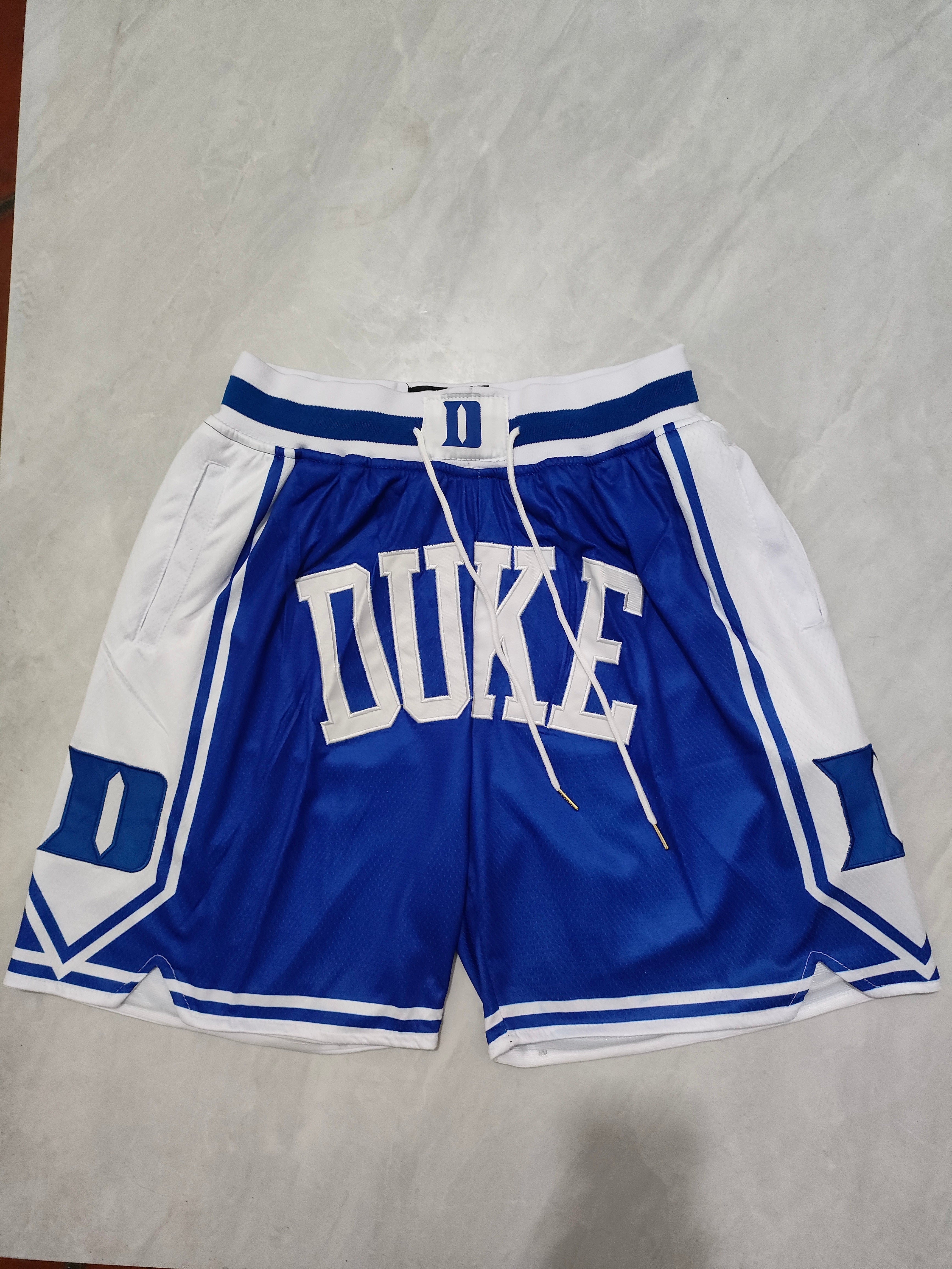 NCAA Duke University Blue Pocket Shorts