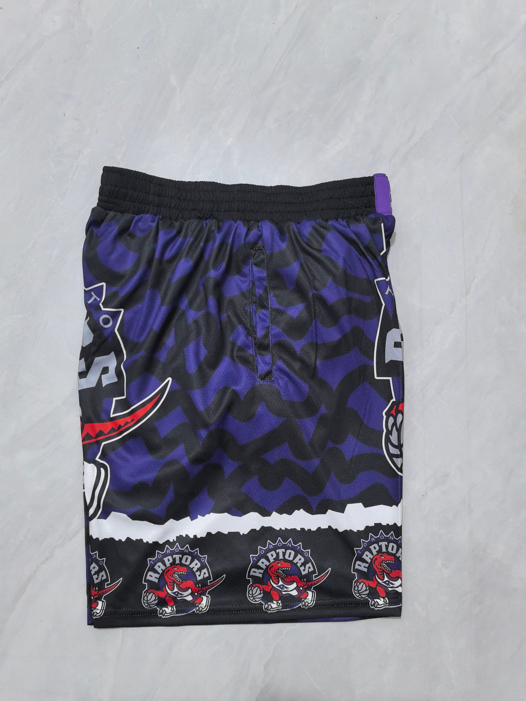 Toronto Raptors purple heat transfer pocket shorts
