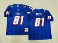 Mens Randy Moss#81 New England Patriots Vintage Throwback Jersey