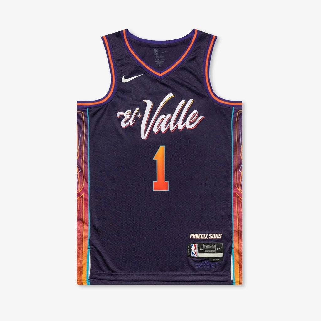 Devin Booker Phoenix Suns 2024 City Edition Swingman Jersey - Purple - Embroidered